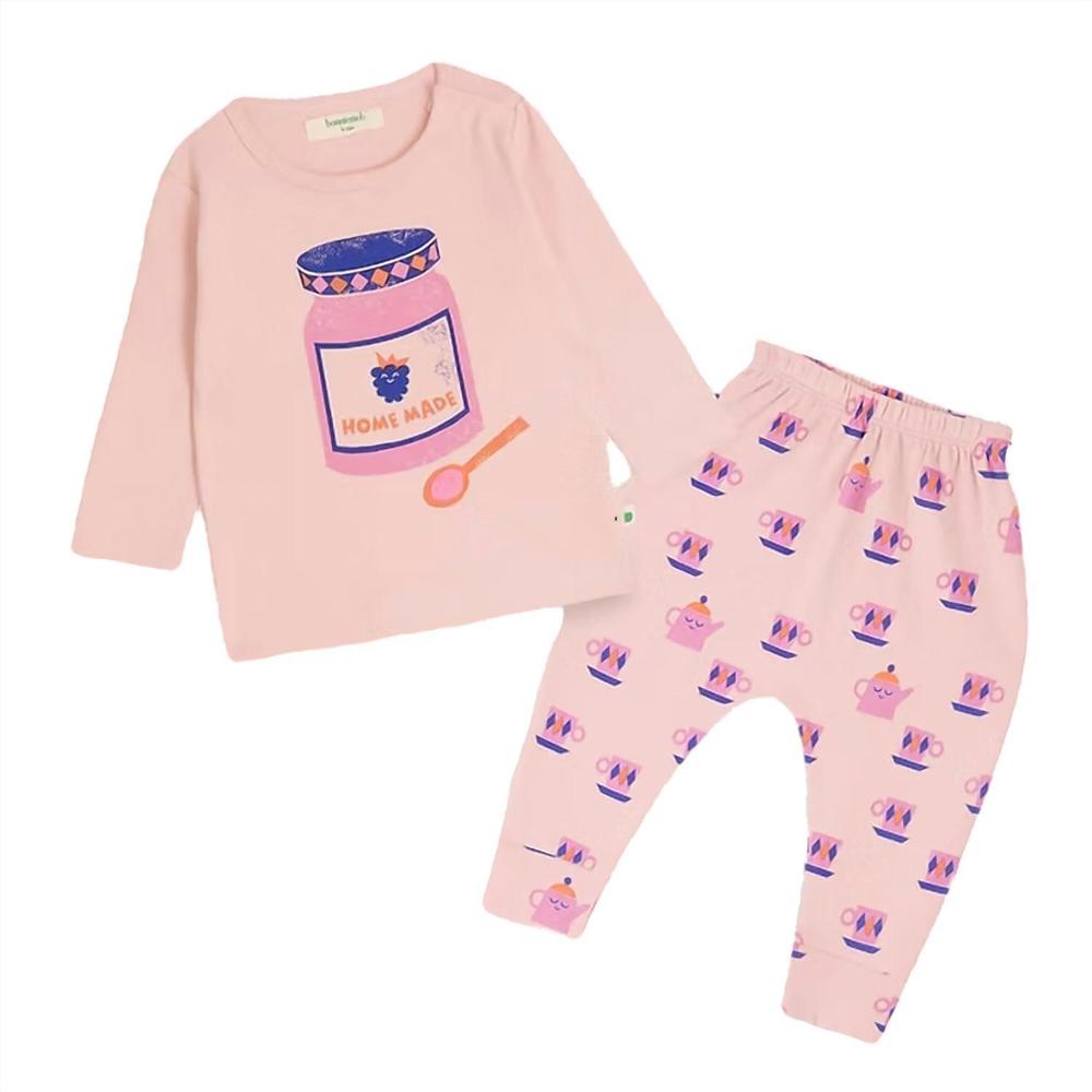NEW THE BONNIE MOB girls bramley braeburn jam t-shirt & legging pajama set in pi